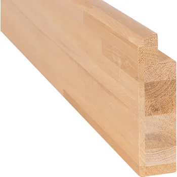 Hrana lavicová - se zubem a oblou hranou 2400x40x90mm, Olše