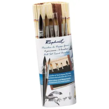 Umělecký štětec Sada štětců Raphael Precision v bambusovém obalu (Sada štětců Raphael Precision v bambusovém obalu)