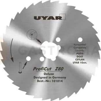 Kuchyňský nůž Vroubkovaná čepel 80 mm pro elektrické nože na kebab Uyar, Ceylan, Dost a Potis | UYAR, ProfiCut 2. Gen.