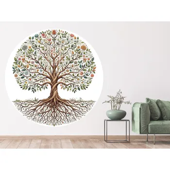 Samolepící dekorace Listnatý strom samolepka na zeď arch 20 x 20 cm
