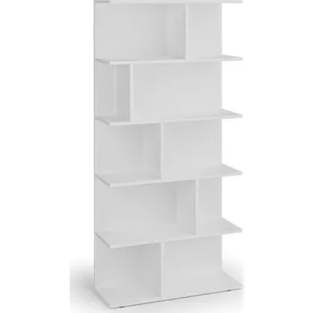 Knihovna Knihovna CASCADE, 1766 x 800 x 300 mm, bílá