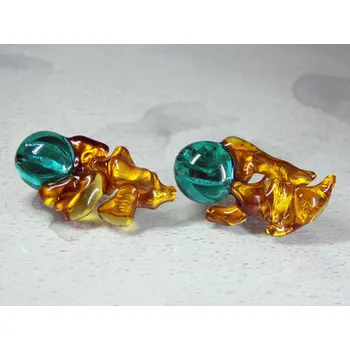 Náušnice Zuzum Náušnice ze skla - Badeon