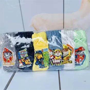 Marvel a DC Chlapecké slipy (balení 6 ks) s akčními hrdiny/pohádkovými postavičkami Motiv: Tlapková Patrola (gou), Velikost: 7-8 let/9-10