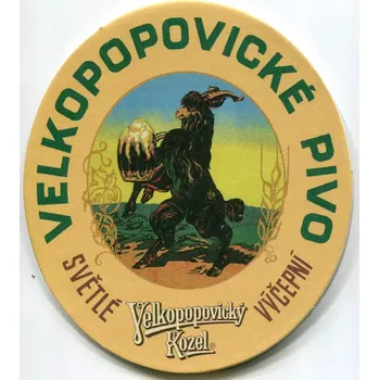 Pivo Velké Popovice - Velkopopovický kozel - Světlé výčepní - ALKOHOL ZA VOLANT NEPATŘÍ