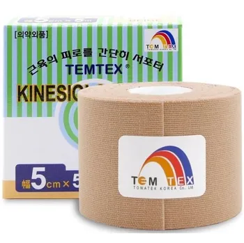 TEMTEX Kinesiology Tape 5 cm x 5 m, béžová