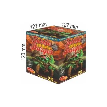 Turtle Burger - kompaktní ohňostroj - kompakt 25 ran