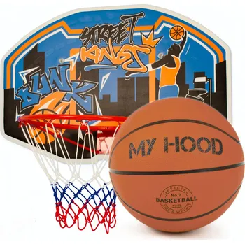 Fotbalový míč My hood Set basketbalového koše a míče 304002