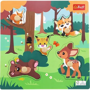 Puzzle Vzdělávací dřevěné puzzle skládačka Zvířata