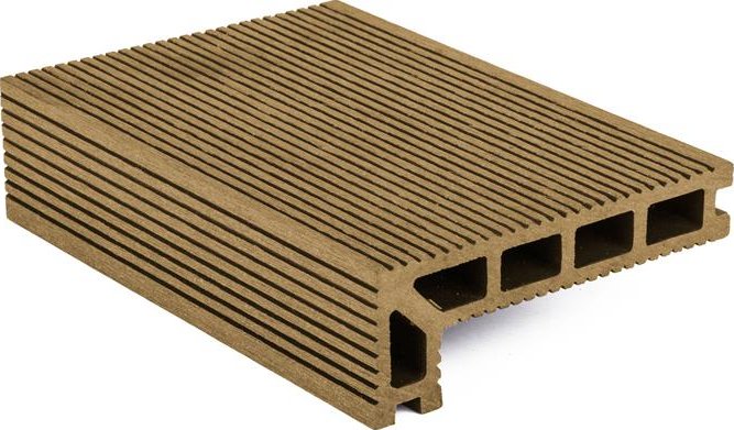 Terasové prkno G21 zakončovací, 2,5 x 14 x 400 cm, Cumaru WPC