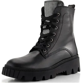 Dámské kozačky Gabor kotník na hrubé podešvi schwarz/silber 51.821.20 - 38.5 | P688153