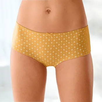 Kalhotky Blancheporte Sada 4 kalhotek shorty s grafickým potiskem černá/medová 42/44