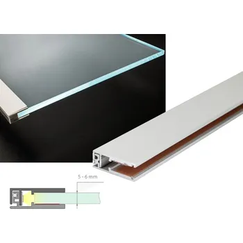 LED osvětlení Ledshopik LED profil na sklo KRAV-56 - LED profil KRAV-56 - 1m