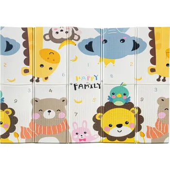 Hrací deka Skládací oboustranná pěnová podložka 179 x 198 cm