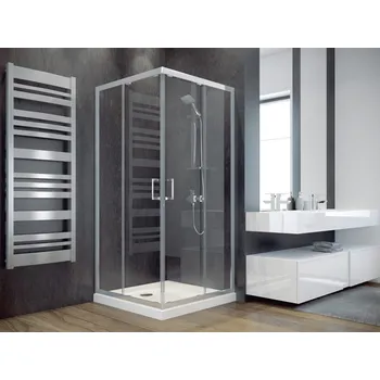 Sprchový kout MODERN 185 80x80x185 cm čtvercový frost chrom BCMOD80CTVERCF