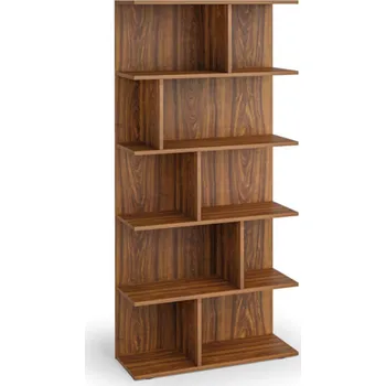 Knihovna Knihovna CASCADE, 1766 x 800 x 300 mm, ořech