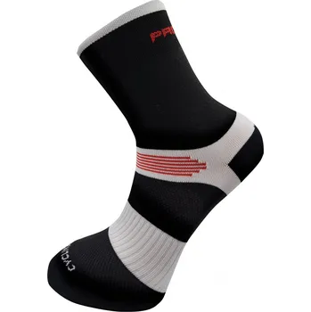 Pánské ponožky Cyklistické ponožky PROGRESS Cycling High Sox černá/bílá Velikost: 6-8