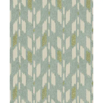 Tapeta Eijffinger Vliesová tapeta na zeď, zelená, imitace látky, 340243, Solange, Eijffinger, velikost 10 x 0,52 m