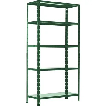 Dílenský regál Policový regál Trestles Limited RP5 1800x900x400, nosnost 350 kg, 5 polic, zelený RP5NF-40-5-6000