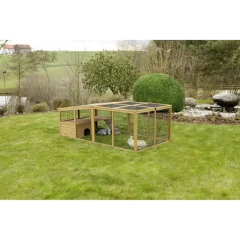 králíkárna KERBL výběh pro králíky, odklopný s domečkem, 220 x 115 x 75 cm, SLEVA