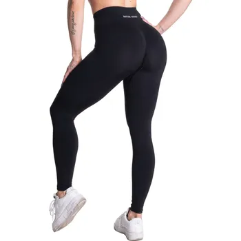 Dámské legíny Better Bodies SCRUNCH LEGGINGS BLACK – legíny Better Bodies černé Velikost: L