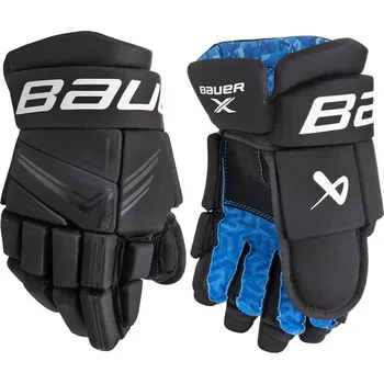 Chránič rukou Rukavice Bauer S24 X Gloves Junior Velikost: 11", tmavě modré