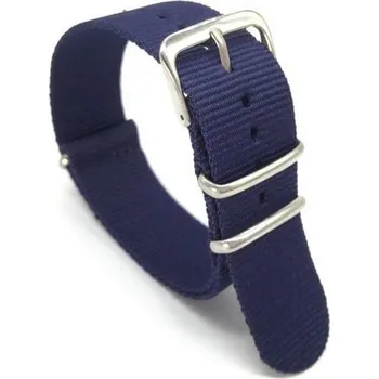 Řemínek na hodinky Nylonový řemínek Ricardo, modrý, NATO - 22 mm