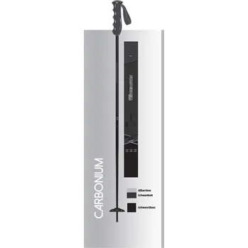 Sjezdová hůlka Sjezdové hole Komperdell Carbonation SMU Velikost: 125 black/silver 23/24