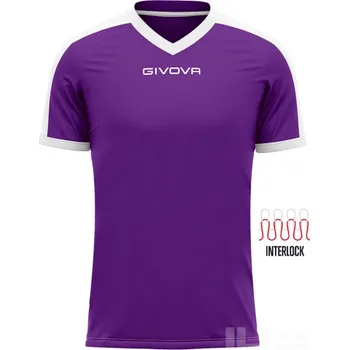Fotbal Sada dresů GIVOVA REVOLUTION, barva dresů 1404 fialová - bílá, barva trenýrek 0001 oranžová, velikost 2XL