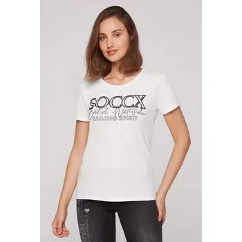 Pánské tričko Soccx TRIČKO SP2409-3386-43 XXL, Bílá