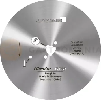 Hladká čepel 120 mm pro elektrické nože na kebab Uyar a Tandir | UYAR, UltraCut 2. Gen.