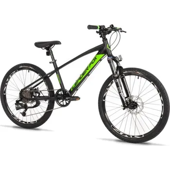 Dětské kolo Leader Fox CAPITAN BOY 24 2025 černé/zelené velikost rámu 14 palců + DÁREK + Doprava ZDARMA
