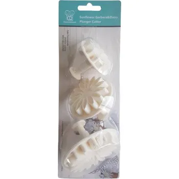 Vykrajovátko Vykrajovátko s pístem na gerberu sada 3ks - Cakesicq