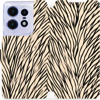 Pouzdro na mobilní telefon Flipové pouzdro Mobiwear - Motorola Edge 50 Pro - VA52S V koruně stromu (Knížkové flip pouzdro, obal, kryt na mobil Motorola Edge 50 Pro - VA52S V koruně stromu, materiál Umělá kůže + TPU - ochrana 360°, stojánek, silikonová vanička, magnetické zavírání)