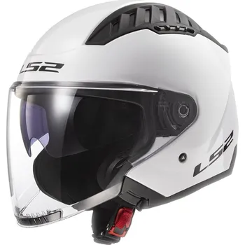 Helma na motorku LS2 LS2 OF600 COPTER II-06 skútr jet helma lesklá-bílá vel.L L
