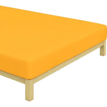 Prostěradlo Jersey prostěradlo Sytě Žluté 90x200 cm