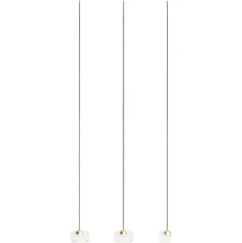 MaxLight Lipari závěsné svítidlo 3x22 W průhledná-zlatá P0545