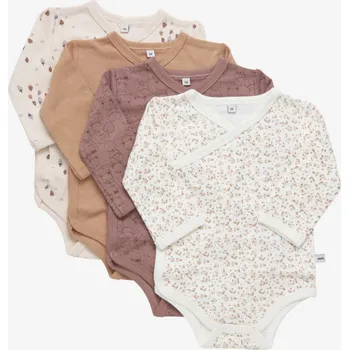 Kojenecký body Pippi kojenecké body s dlouhým rukávem OEKO - TEX set 4 ks 4760 - 433 Velikost: 56 OEKO - TEX