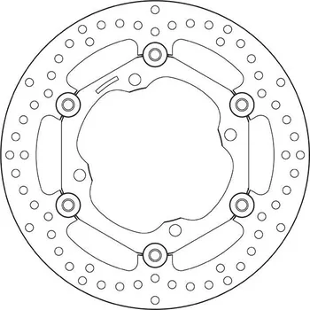 Brzdový kotouč Plovoucí brzdový kotouč BREMBO Oro - 78B40811 KAWASAKI KX 250 2006-2008