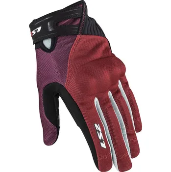 Rukavice LS2 DART 2 LADY GLOVES BLACK RED GREY - L
