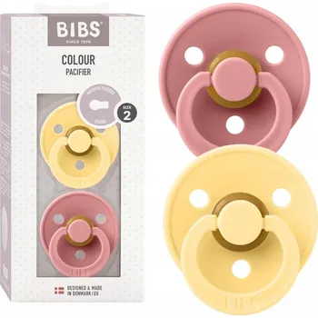 dudlíky Kulatý gumový Dudlík Bibs 6 měsíců +