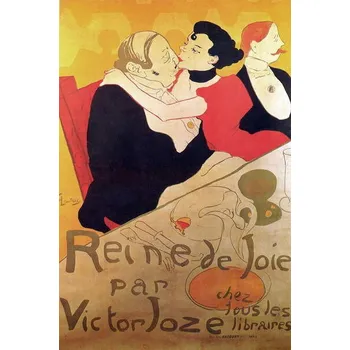 Plakát Plakát, Obraz - Reine de Joie 1892, Toulouse-Lautrec, Henri de