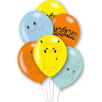 POKÉMON balónky 6 ks, 27,5 cm