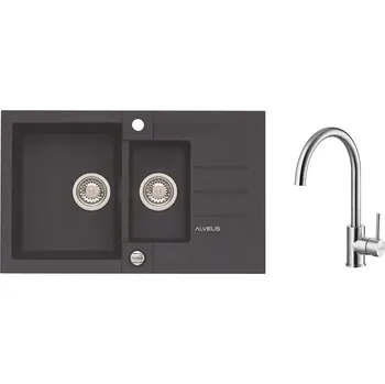 Granitový dřez Alveus SET ALVEUS ROCK 70 /05 + BATERIE ELZA BRS SETA458