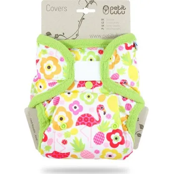 Plenkové kalhoty Svrchní kalhotky Petit Lulu suchý zip - XL Vzor: Flamingo