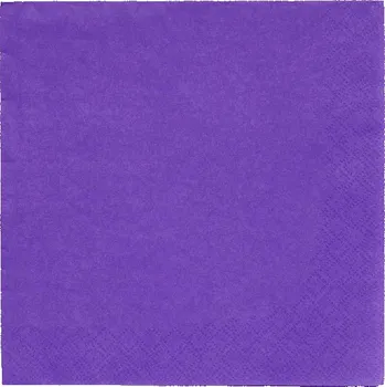 Papírový ubrousek Fialové ubrousky 20 ks, 33 cm x 33 cm