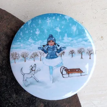 Dekorativní magnet Zuzana Honsová Kamarádky vločky magnet 56 mm