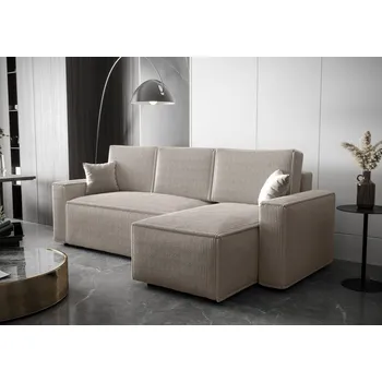 Sedací souprava Rohová rozkládací sedačka ARIANNA - světle béžová