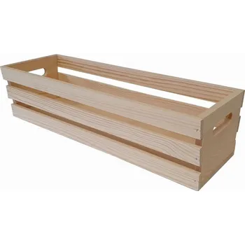 Truhlík Dřevěný obal na truhlíky, borovice, 49 x 16 x 12,5 cm (a)