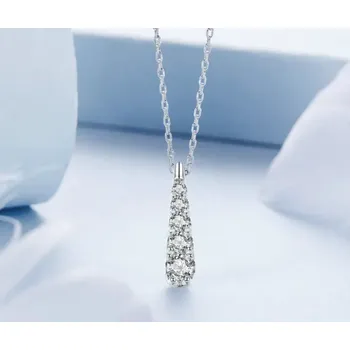 Náhrdelník For Silver Decentní náhrdelník se zirkonovým přívěskem Water Drop - Stříbro 925