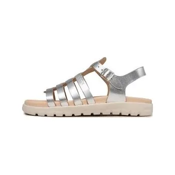 Dámské sandále Sandály Geox J Sandal Soleima Gir J35GSB000CFC1007 D Stříbrná 38